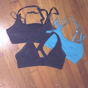 Lululemon vintage bra trio